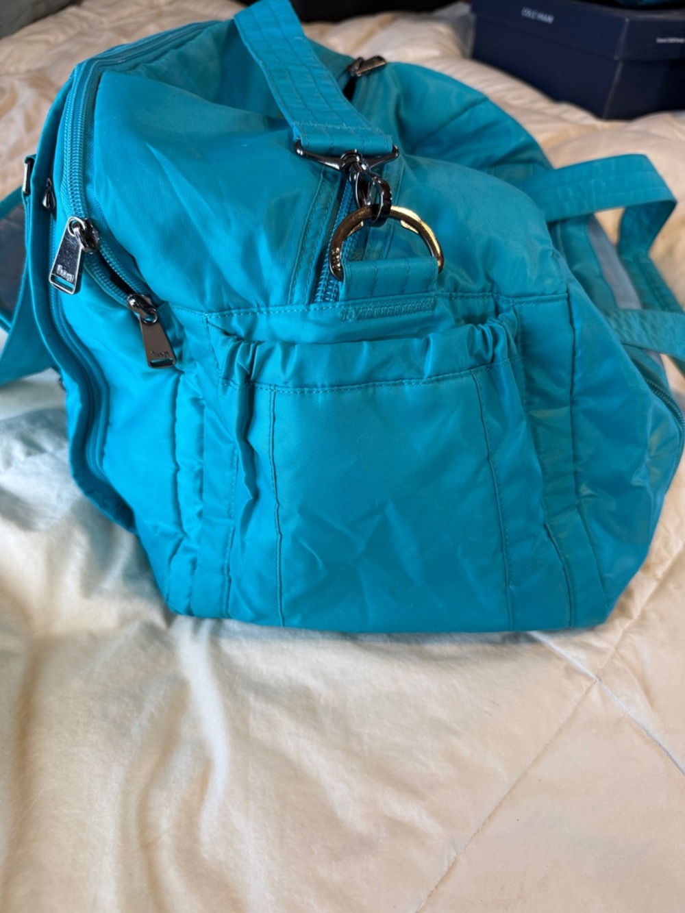 Lug Teal Workout Travel Duffel Bag - Picture 11 of 11